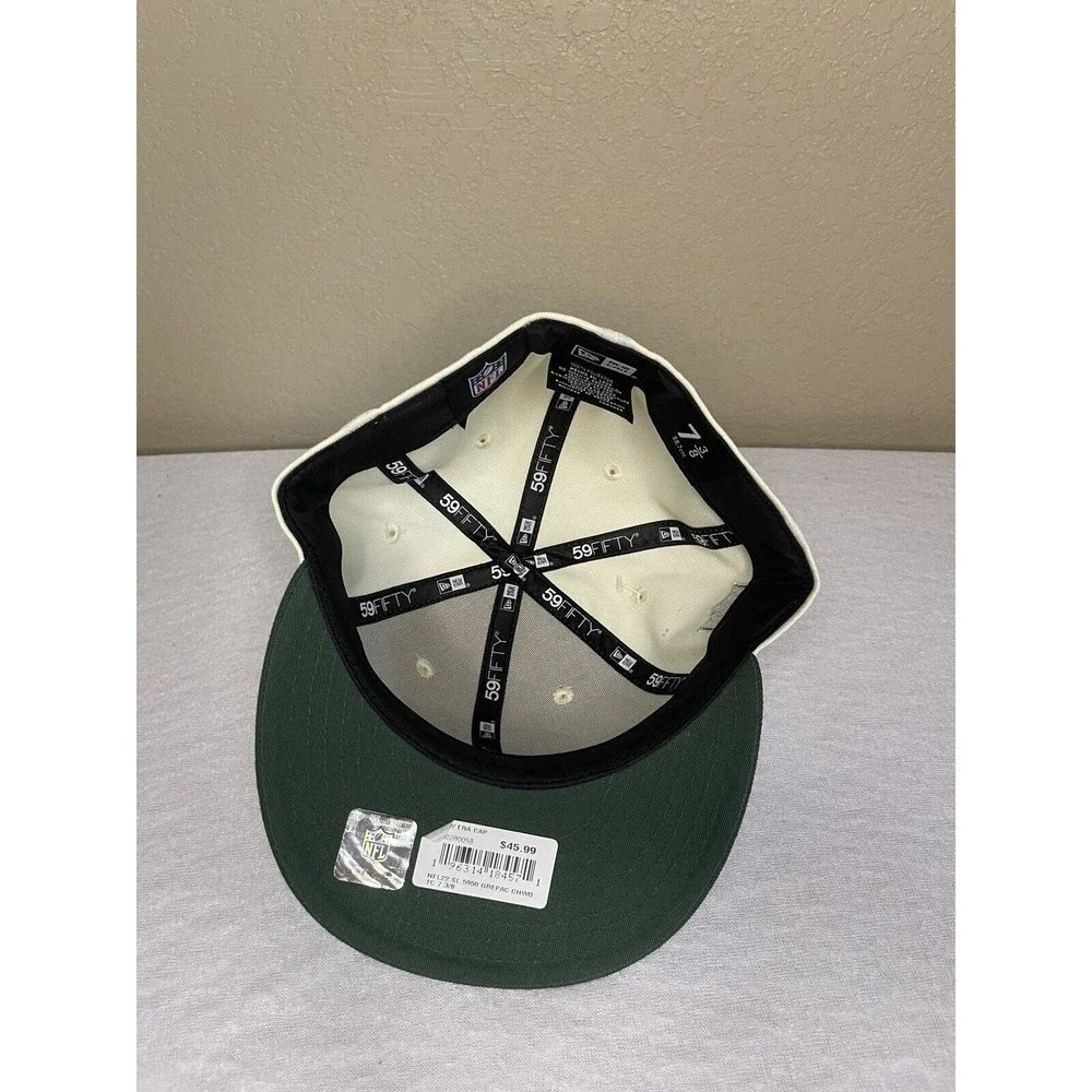 GREEN BAY PACKERS NFC NEW ERA HAT/CAP  7 3/8 NFL FOOTBALL - Picture 3 of 3